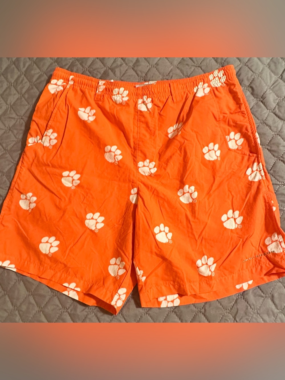 Men's Columbia Clemson Tiger Shorts Size M